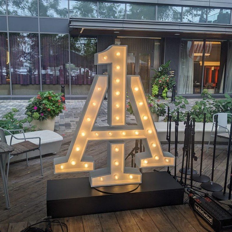 Delivered a little Custom Marquee Letter Logo this morning for @bondeventsdc and their client Freedom Forum’s 1A festival. Stop by the Wharf in DC today to see what’s going on and learn more about the 1st Amendment freedoms we all have! #