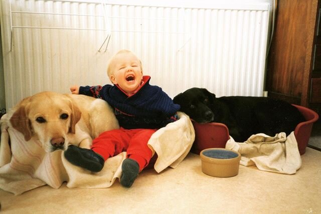 My Instagram has just become dogs so let&rsquo;s continue that trend.

Here I am aged 3 with ma best pals Hubie &amp; Spike back in the Wootton Bassett days. 
Music wise got some festival announcements coming soon. But this is obviously more importan