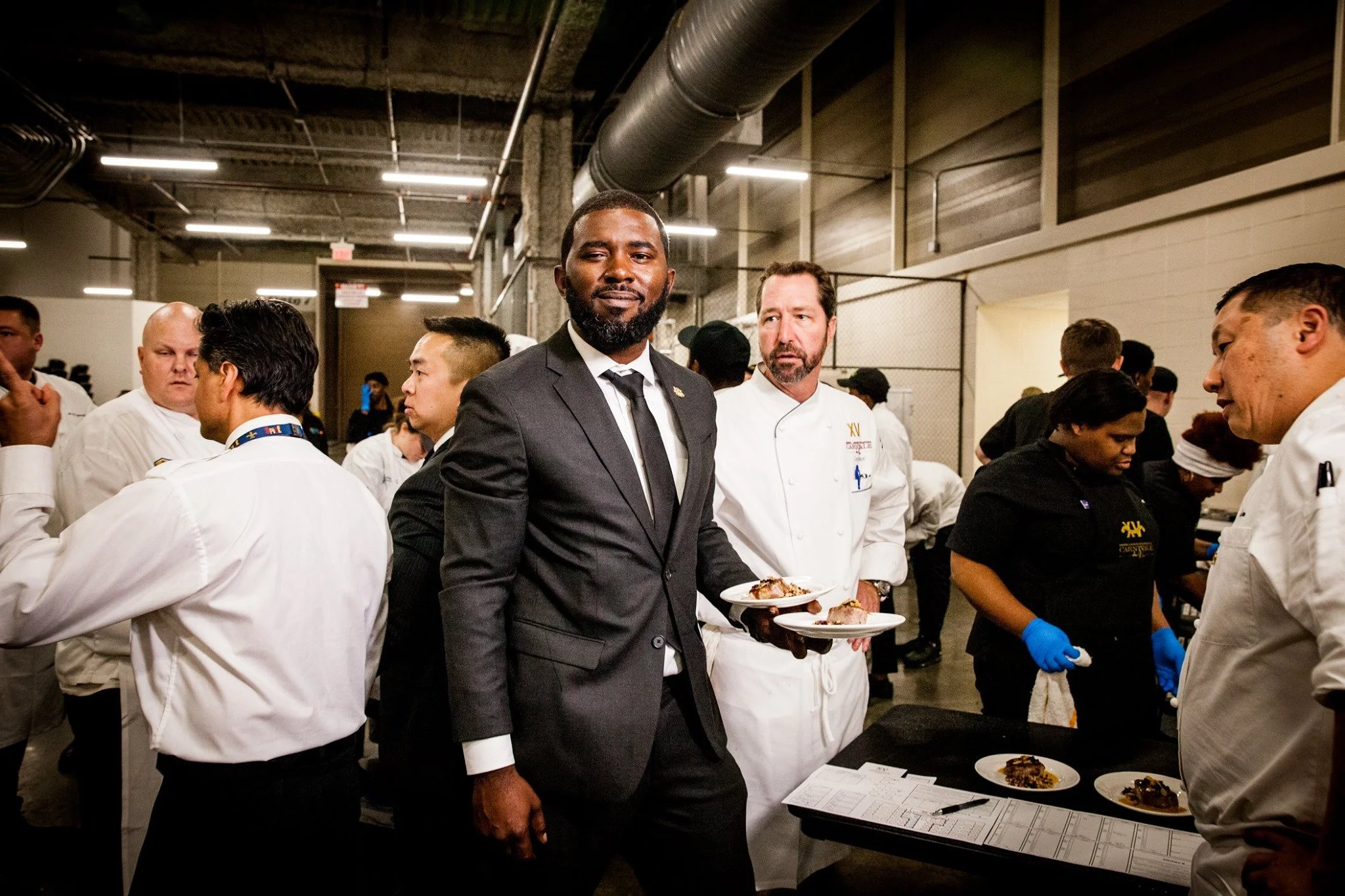 Tim on the line for Emeril Foundation 