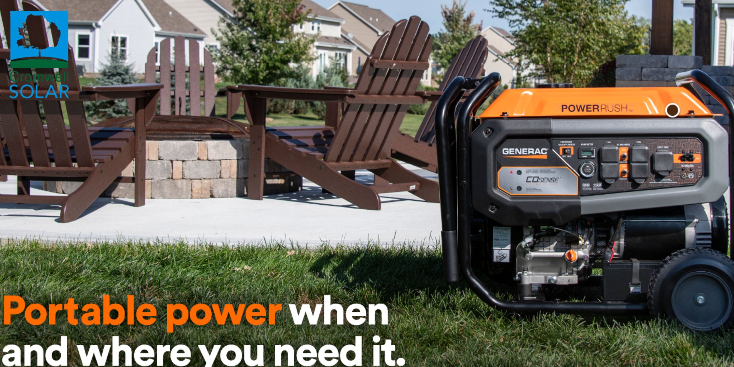 Main breaker configured to deliver 50 amp of generator power supporting essential systems during a utility failure