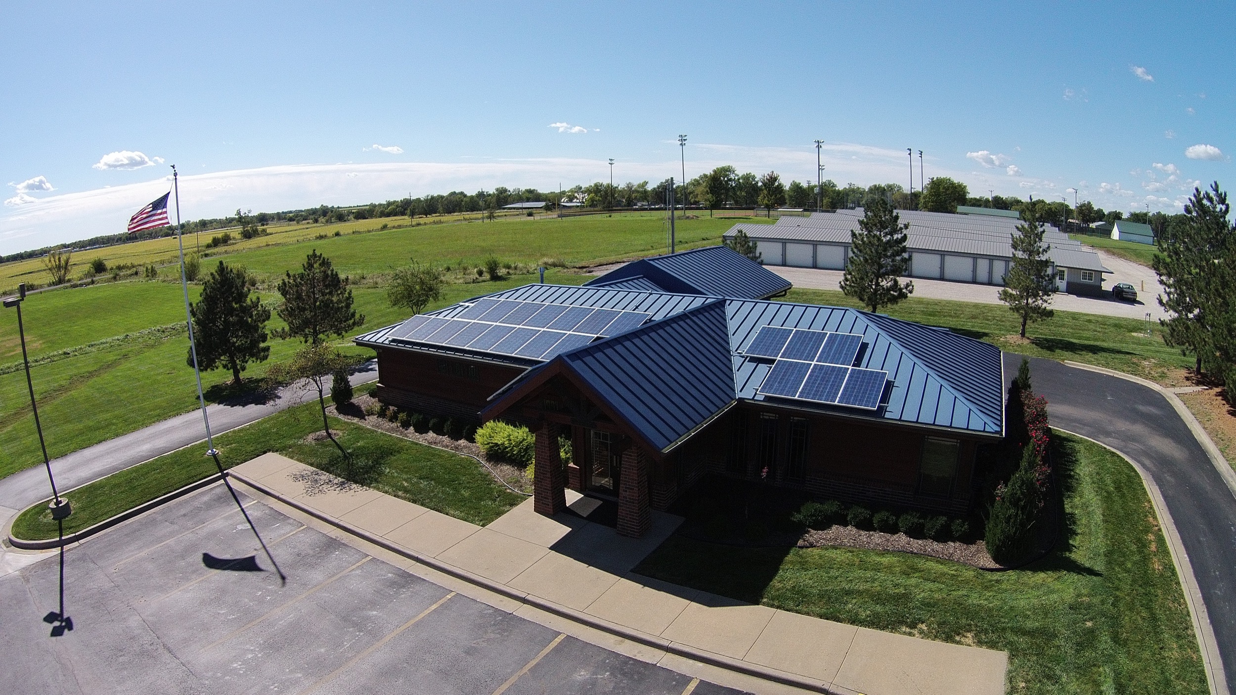 Wellsville Bank solar array © 2015 Cromwell Environmental