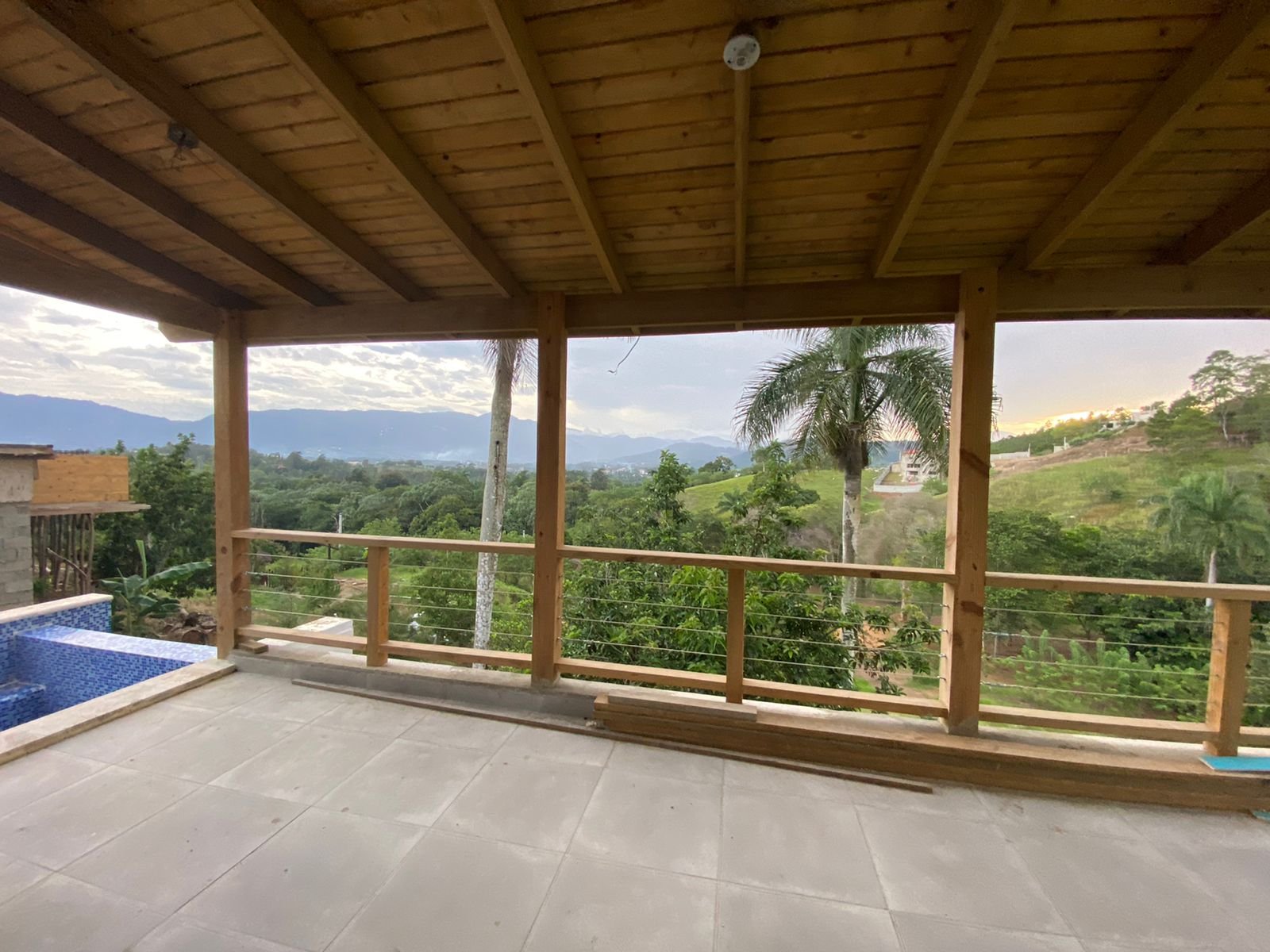 View from the kitchen and the deck 