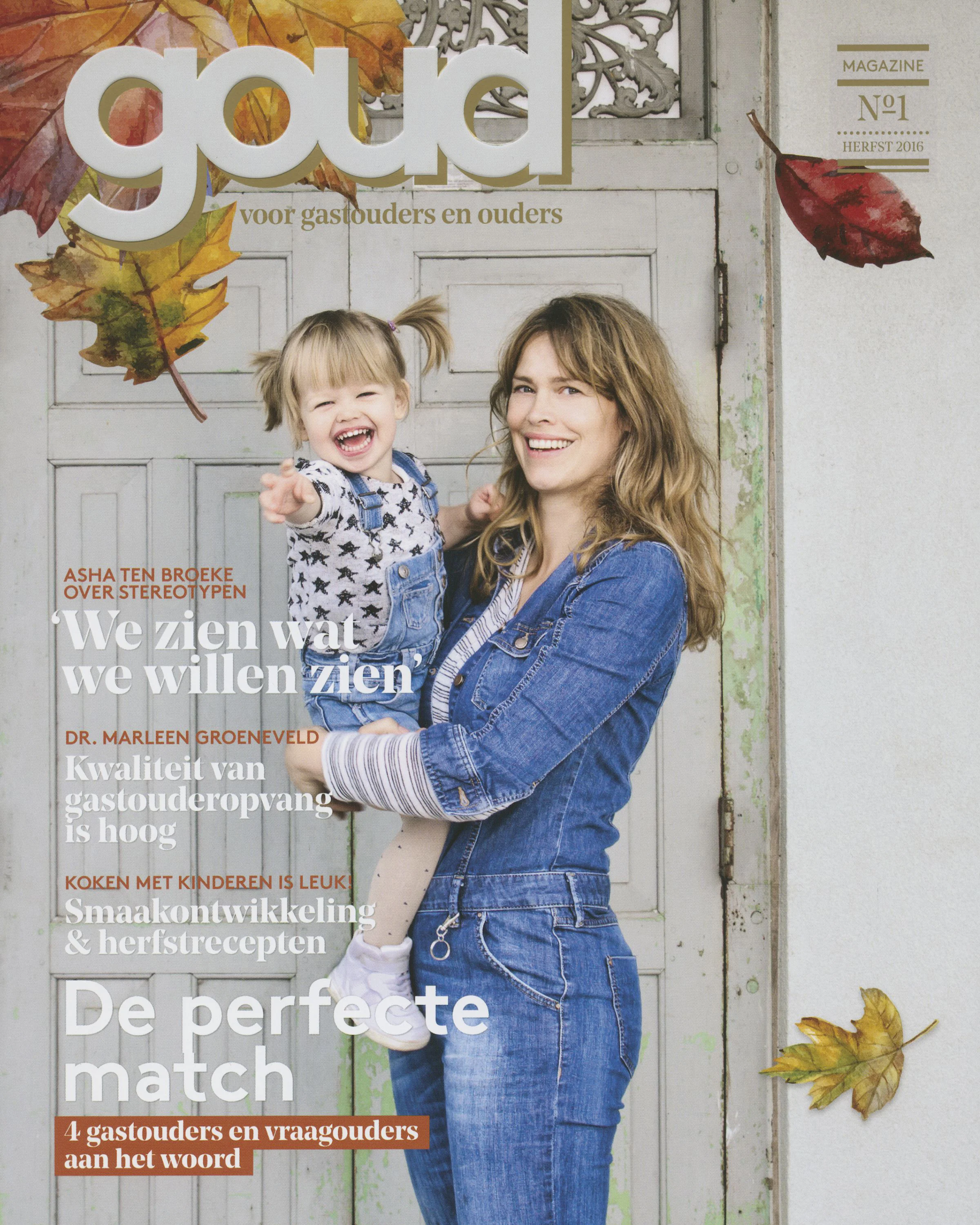 Fotografie cover nieuw magazine en serie over gastouders en ouders