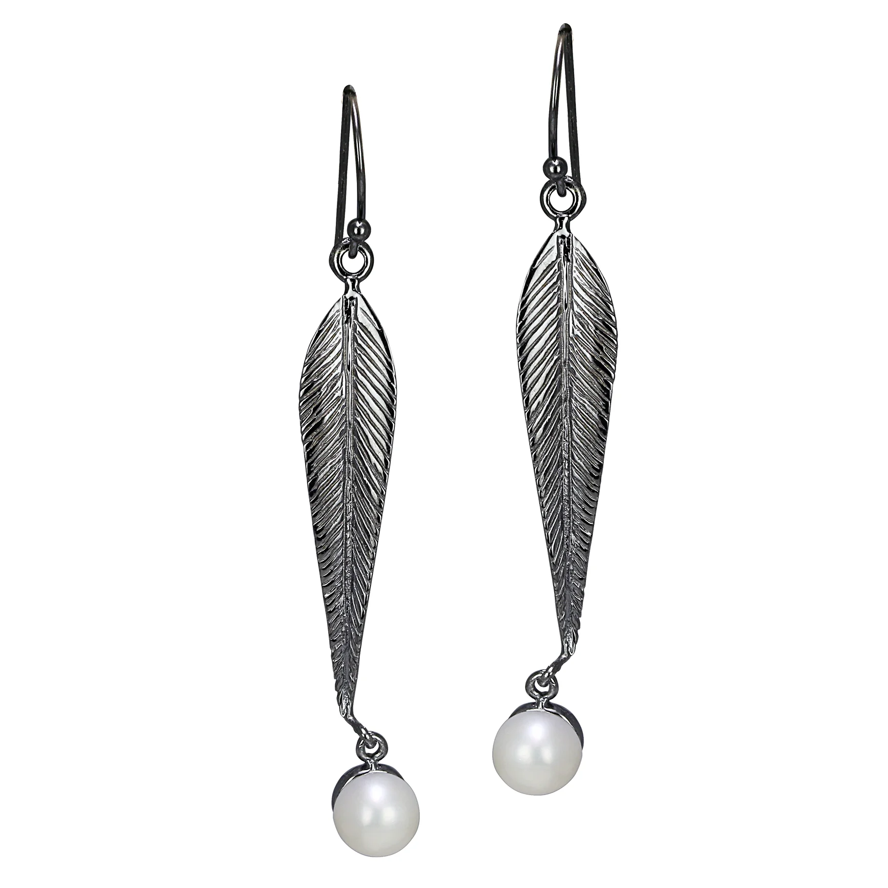 Pearl - Leaf Pearl - Earrings OLAP