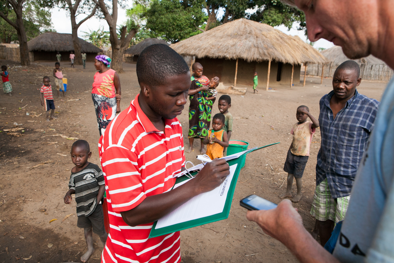  For each well, GPS coordinates are documented. In addition, a well report is generated to note the pump diagnosis, steps taken to repair the pump and the number of community member that the pump serves. 