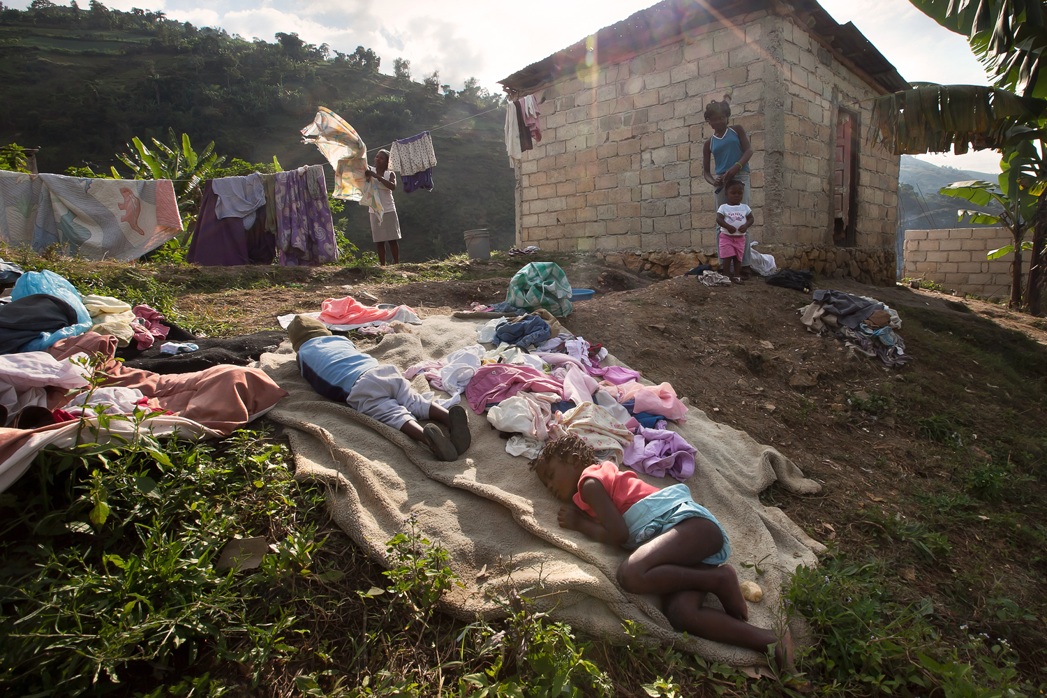  Villagers survive with only the barest necessities, but the mountainside they inhabit has relatively rich soil to sustain crops. 