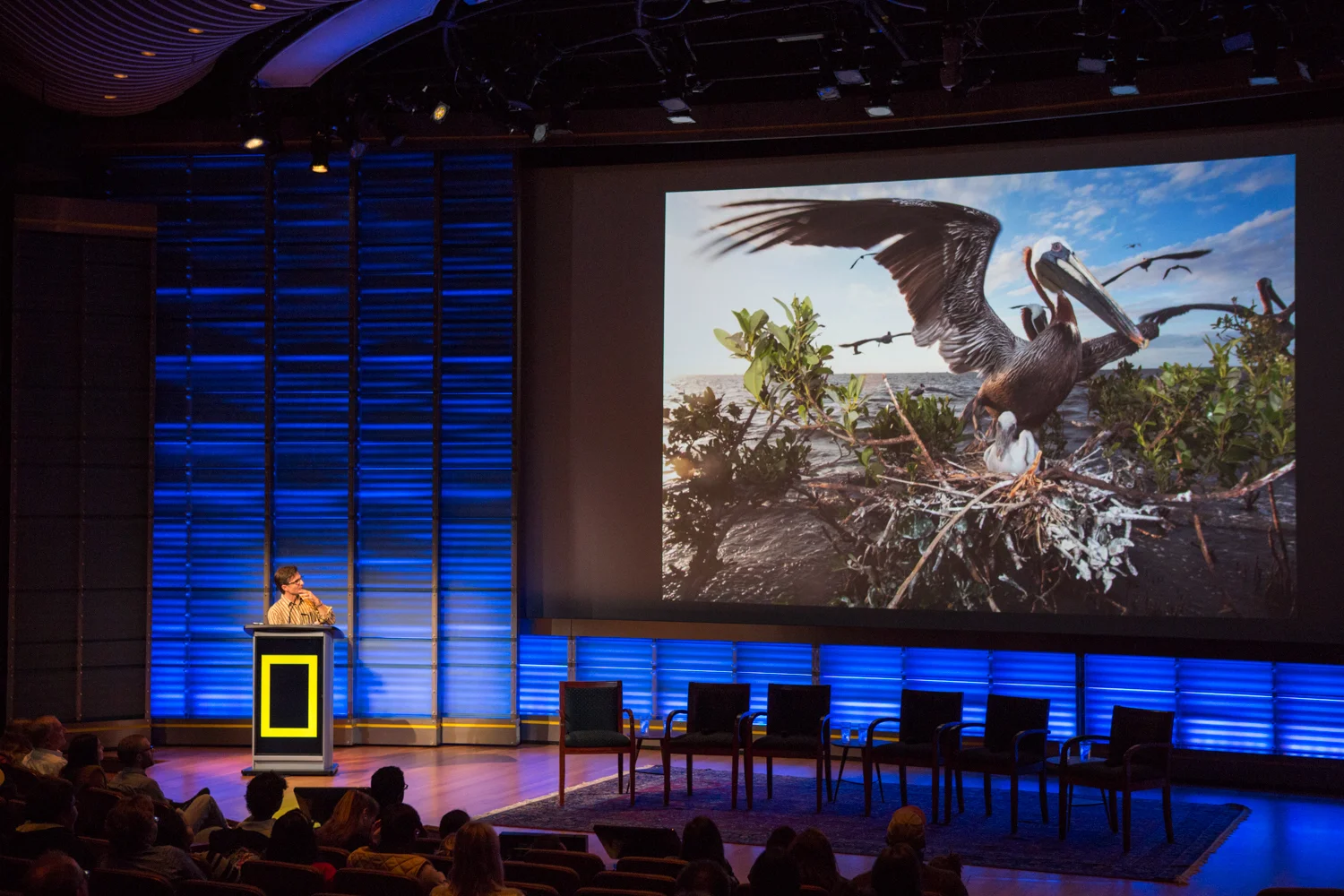 An artist talk at The National Geographic Society
