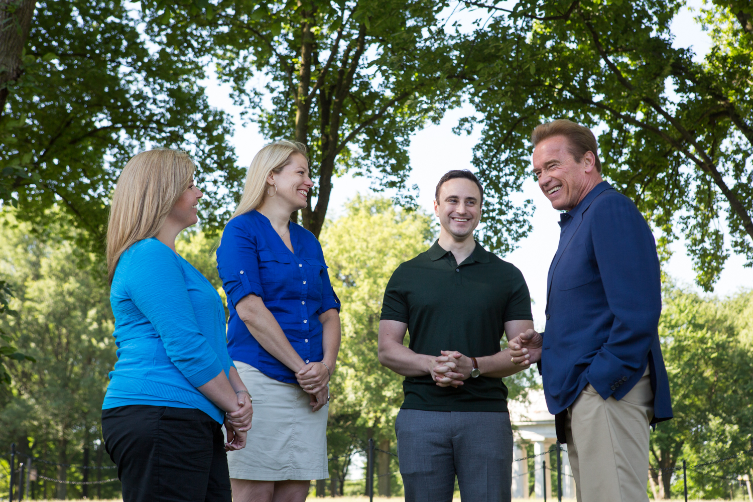 Eric Kruszewski photographs Arnold Schwarzenegger in Washington, D.C. for National Geographic Channel.