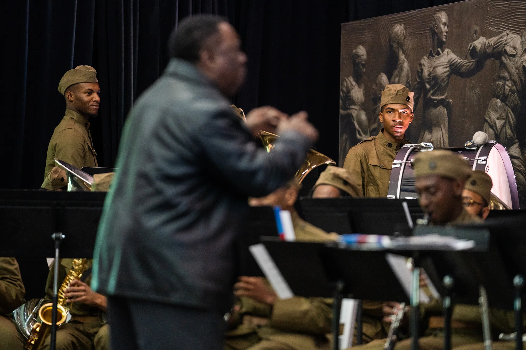 The 369th Experience Band performed for the attendees.