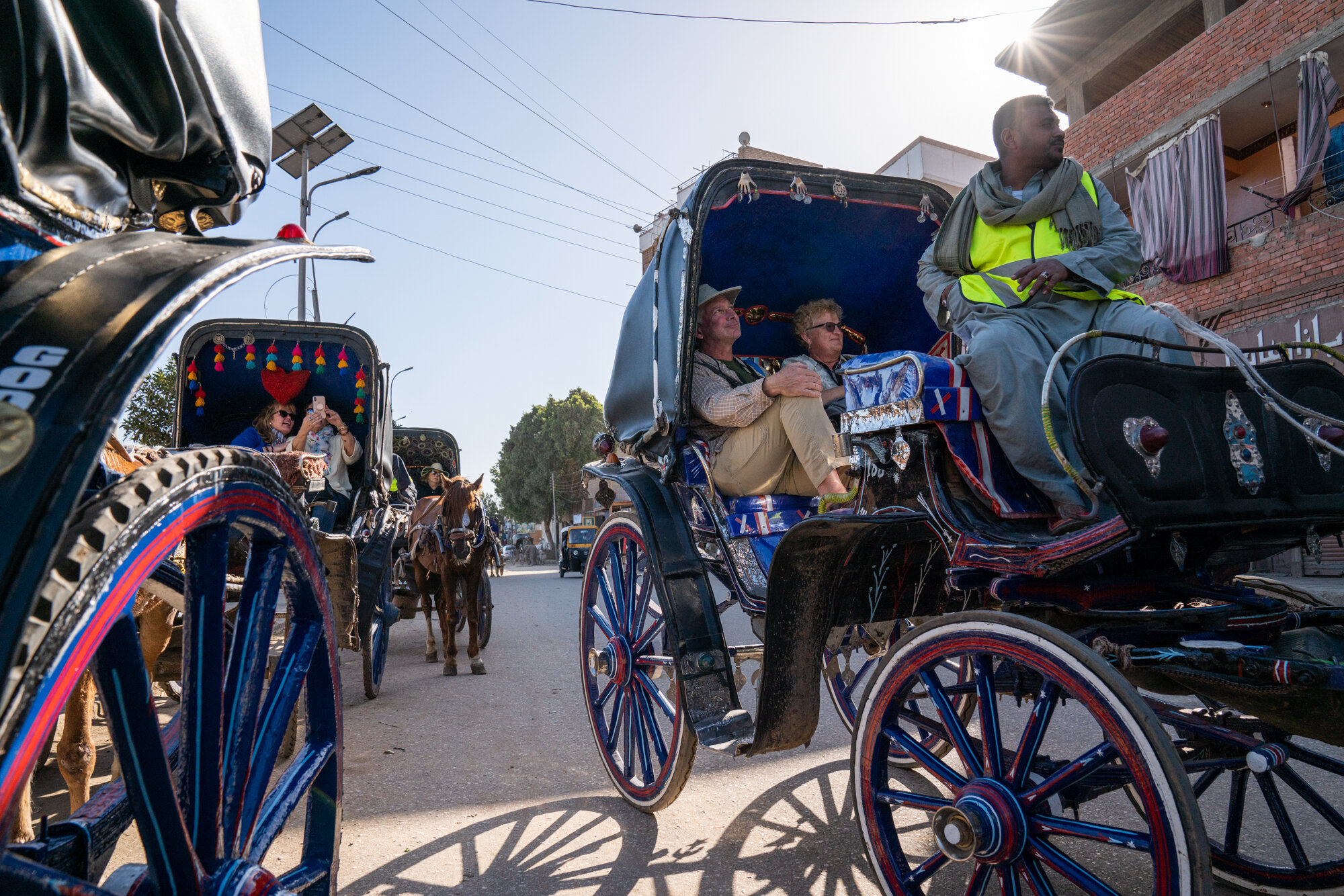 Eric Kruszewski photographs travel in Edfu, Egypt for Lindblad Expeditions.