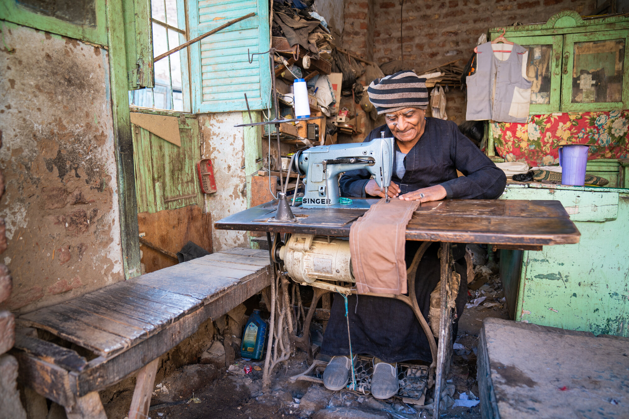 Eric Kruszewski photographs travel in Esna, Egypt for Lindblad Expeditions.