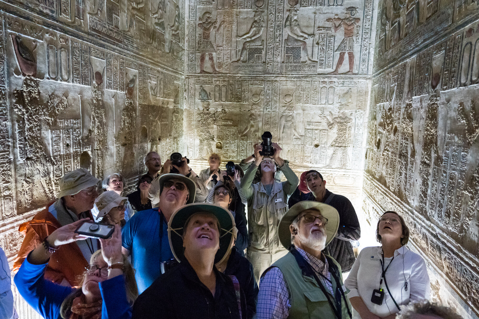 Eric Kruszewski photographs Dendera Temple and travel in Egypt for Lindblad Expeditions.