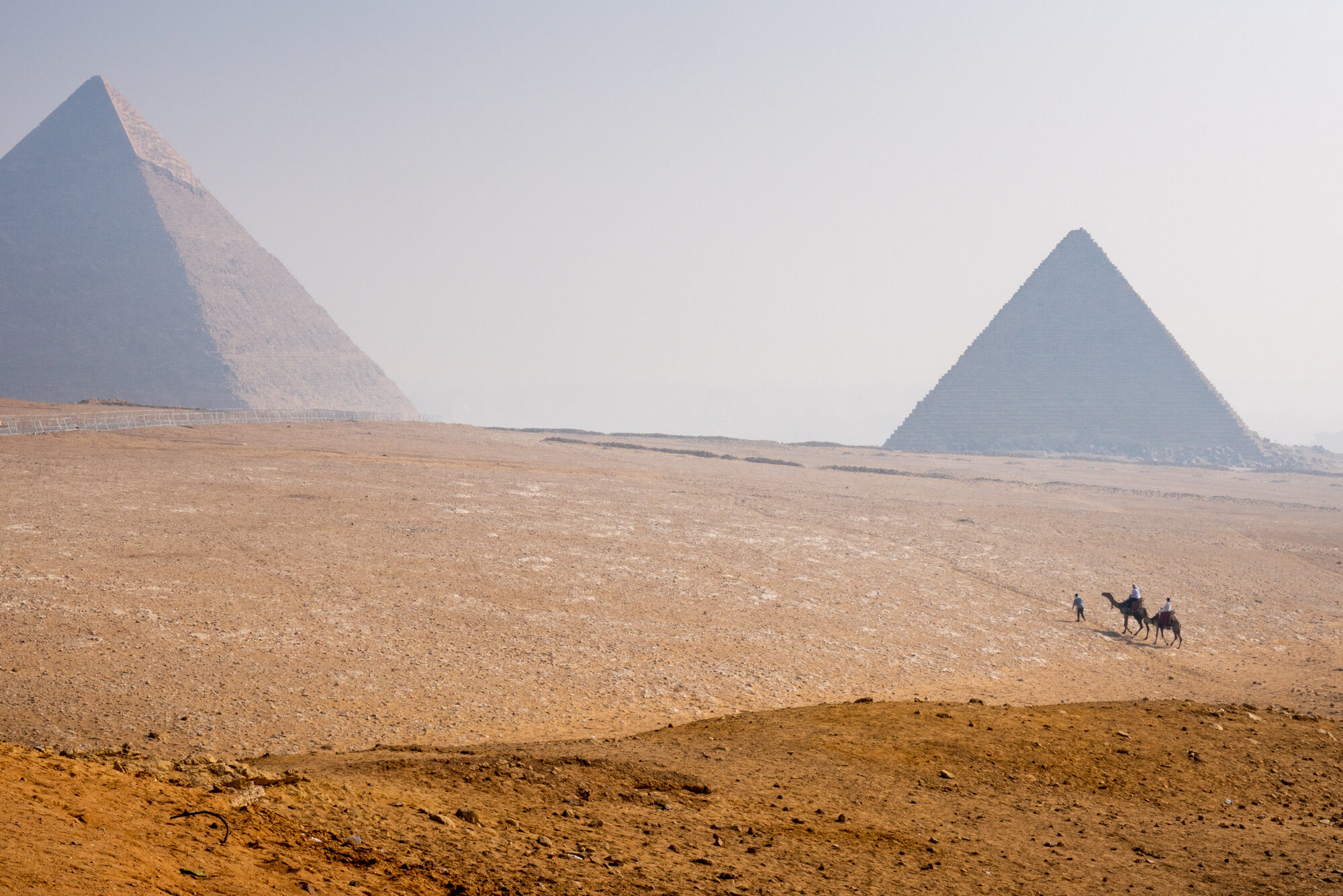 Eric Kruszewski photographs The Giza Pyramids in Giza, Egypt for Lindblad Expeditions.