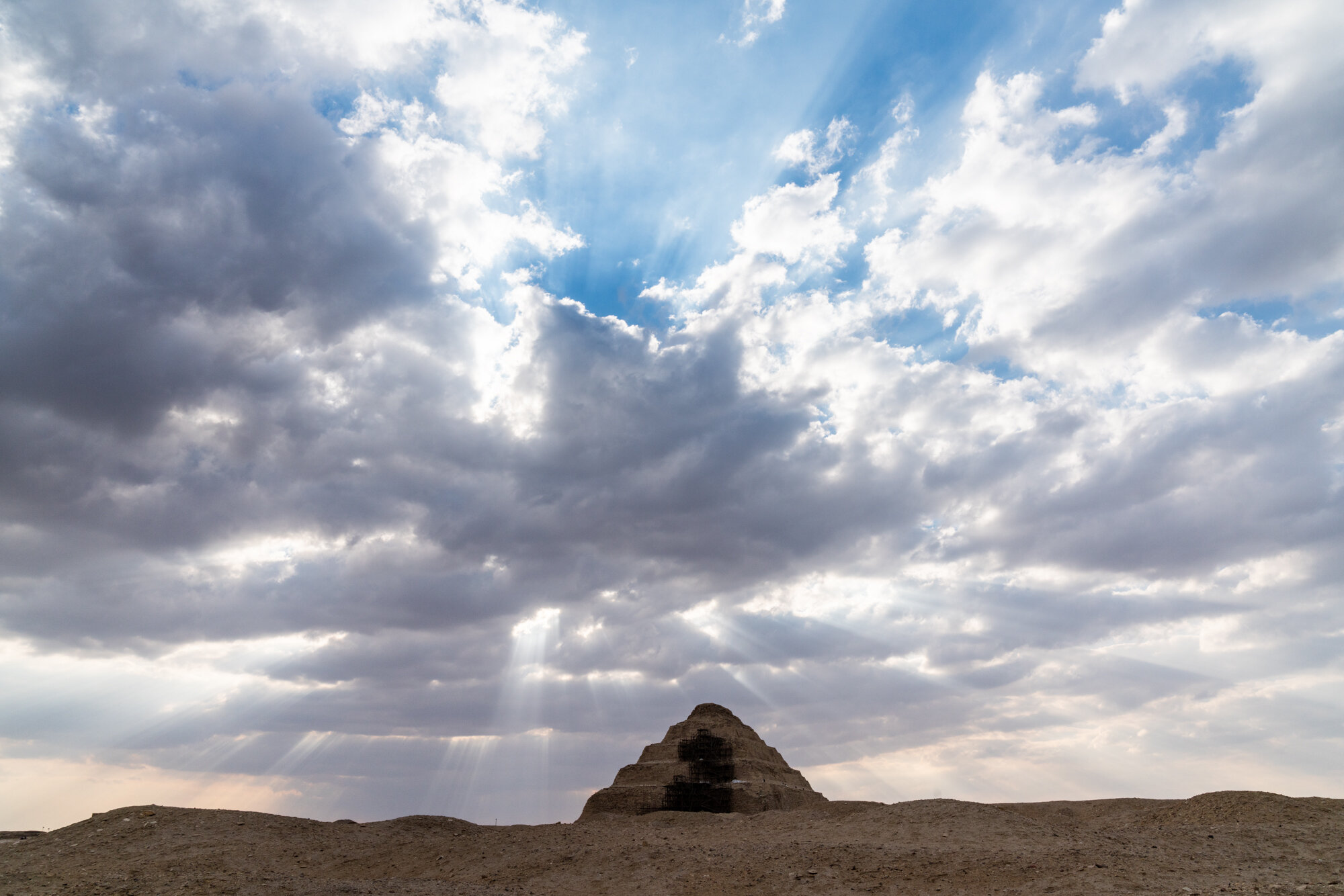 Eric Kruszewski photographs The Step Pyramid in Saqqara, Egypt for Lindblad Expeditions.