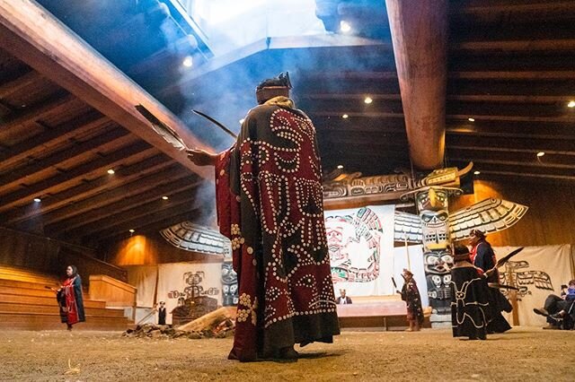 In Alert Bay, British Columbia, First Nations people - the #Kwakwaka&rsquo;wakw - perform a cultural dance within their traditional Longhouse. Image made while exploring with @lindbladexp and @natgeoexpeditions 
#archive #tradition