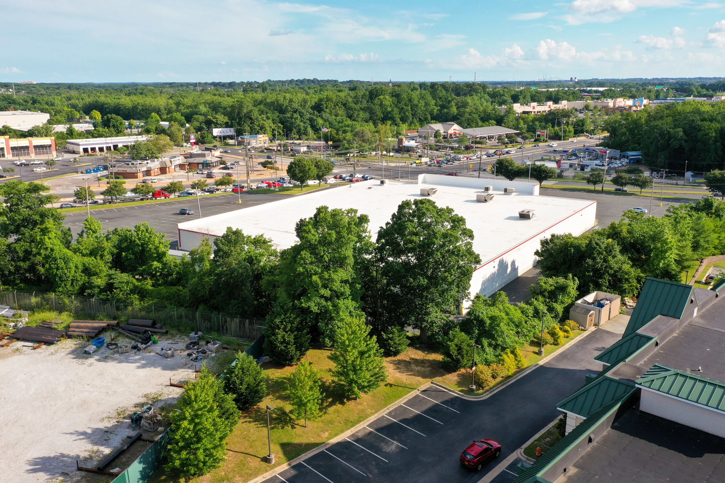 Aerial photo of Ollie's Bargain Store in Baltimore, Maryland