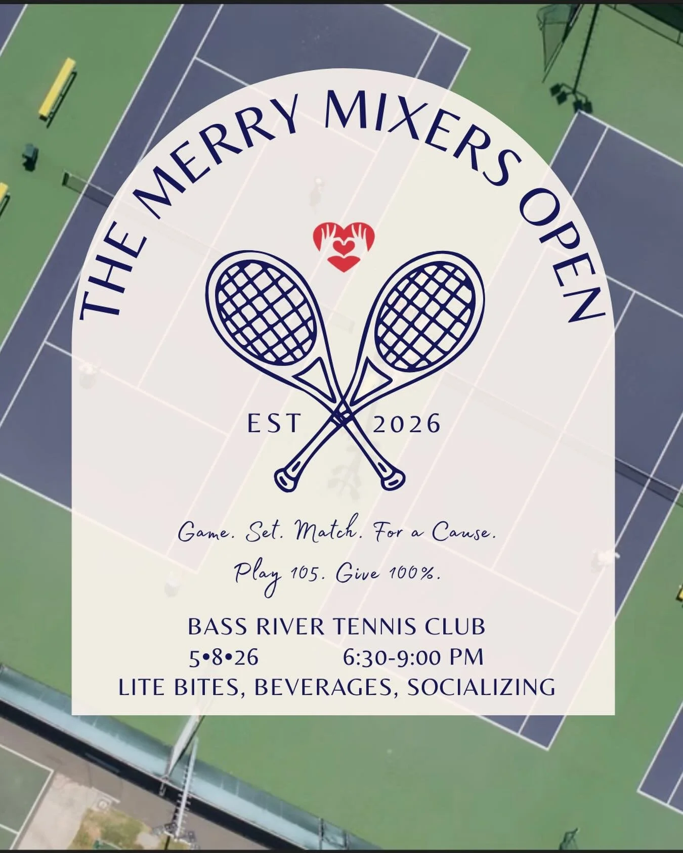 Save the date and join us on May 8 at @bassrivertennis for 105-style play. All levels welcome (or just come hang out!) 🎾 

Stay tuned for more information about our newest event ✨

#tennisfun #salemhospital #northshorema #tennisfundraiser