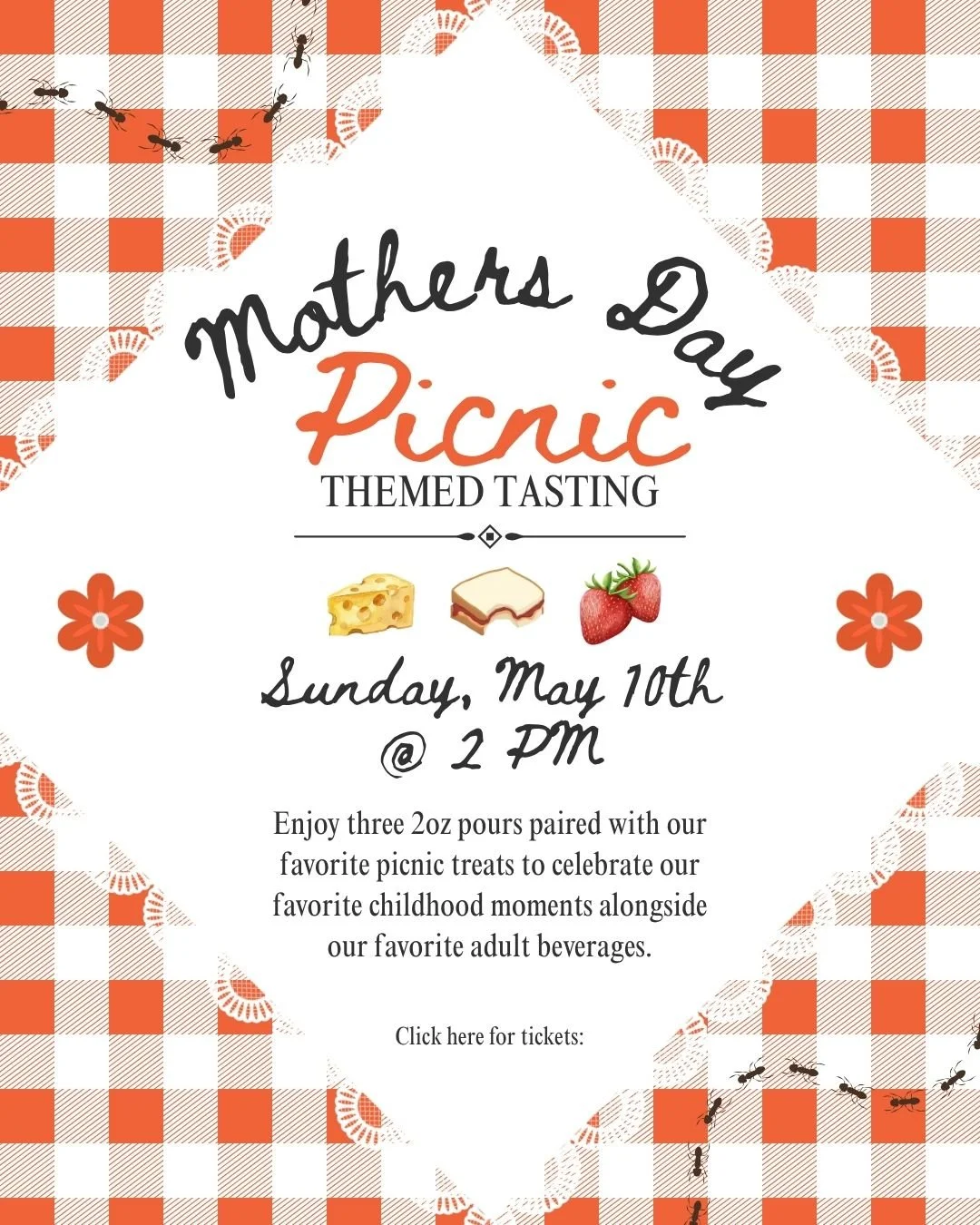 Mother's Day Picnic Themed Tasting!