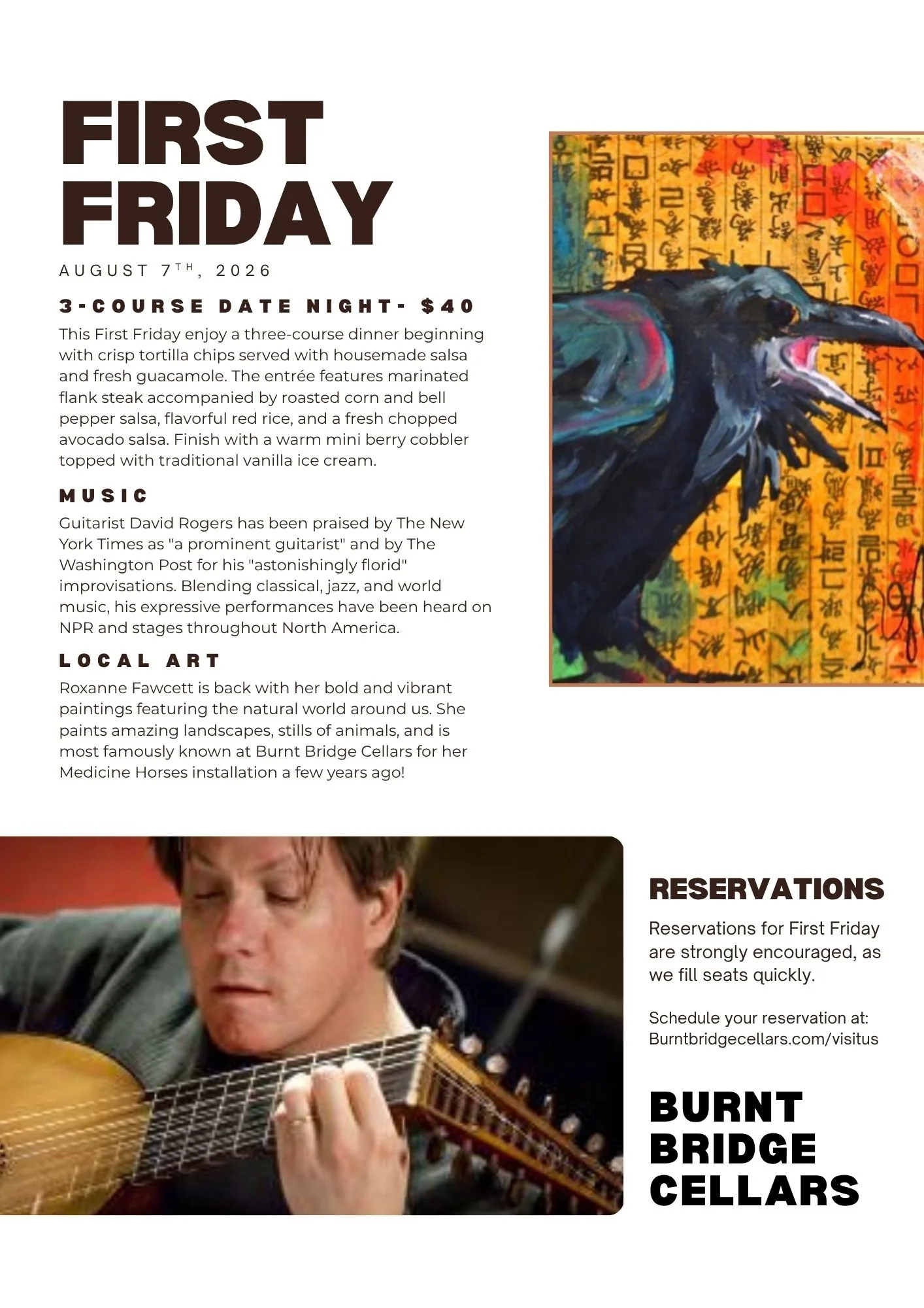 Flank Steak & David Rodgers for First Friday