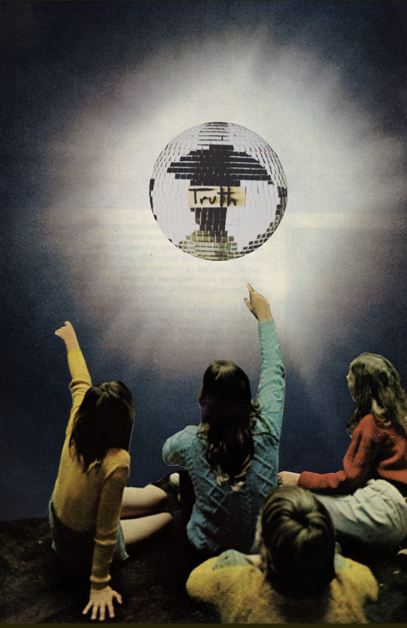  Truth Rising, Digital Collage and Mixed Media, 2024 