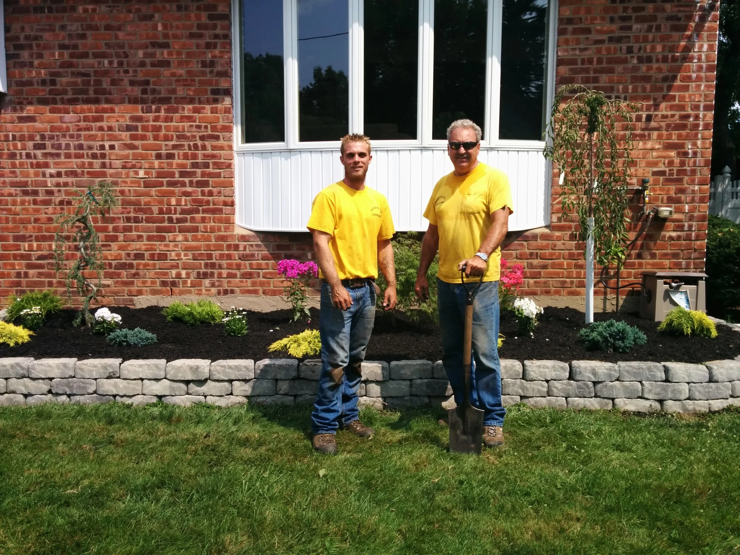 Post Planting Picture with Dad