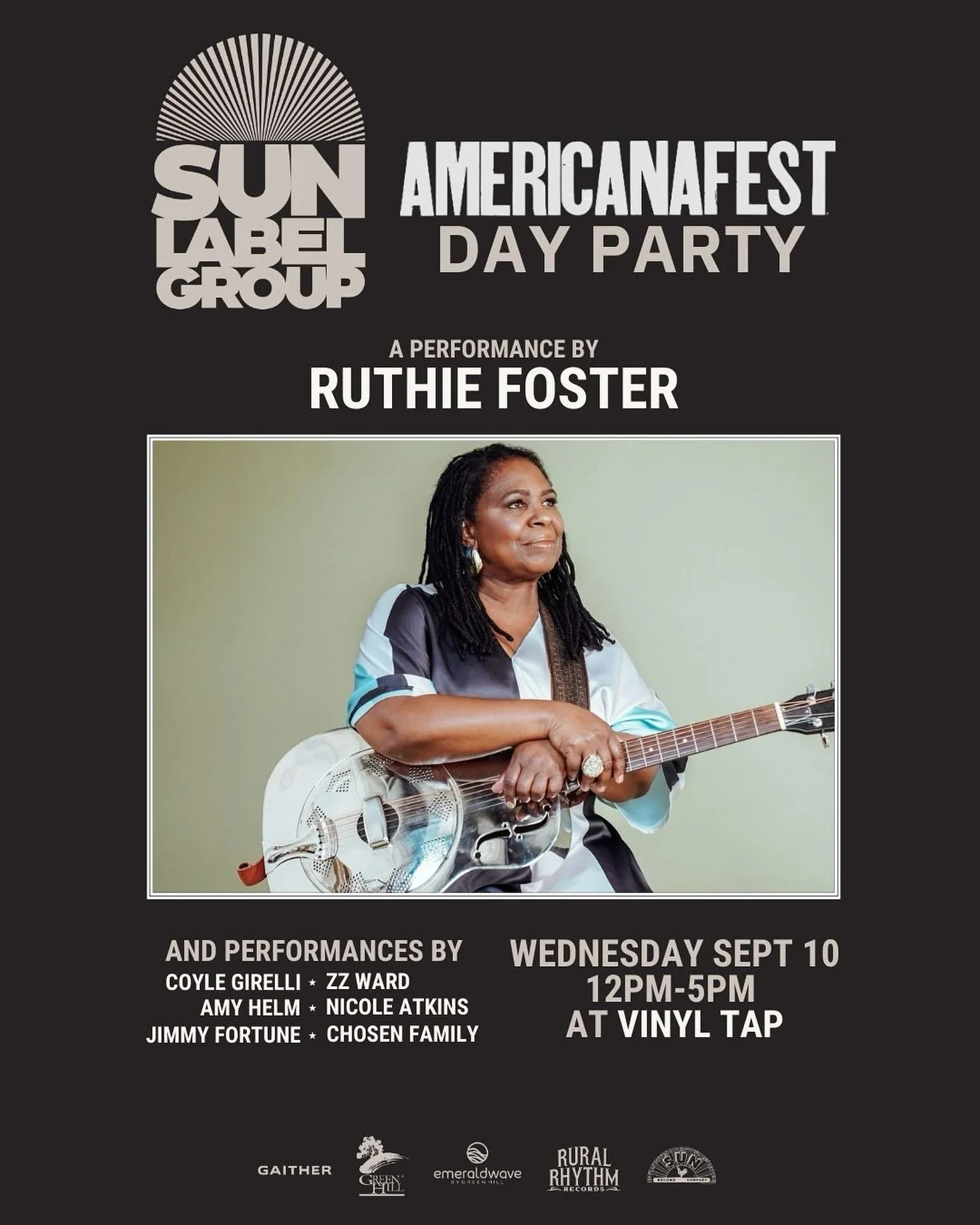 See you next week Nashville! 
@americanafest @sunlabelgroup @sunrecordcompany 

#ruthiefoster #bluesmusic #americanafest #livemusic