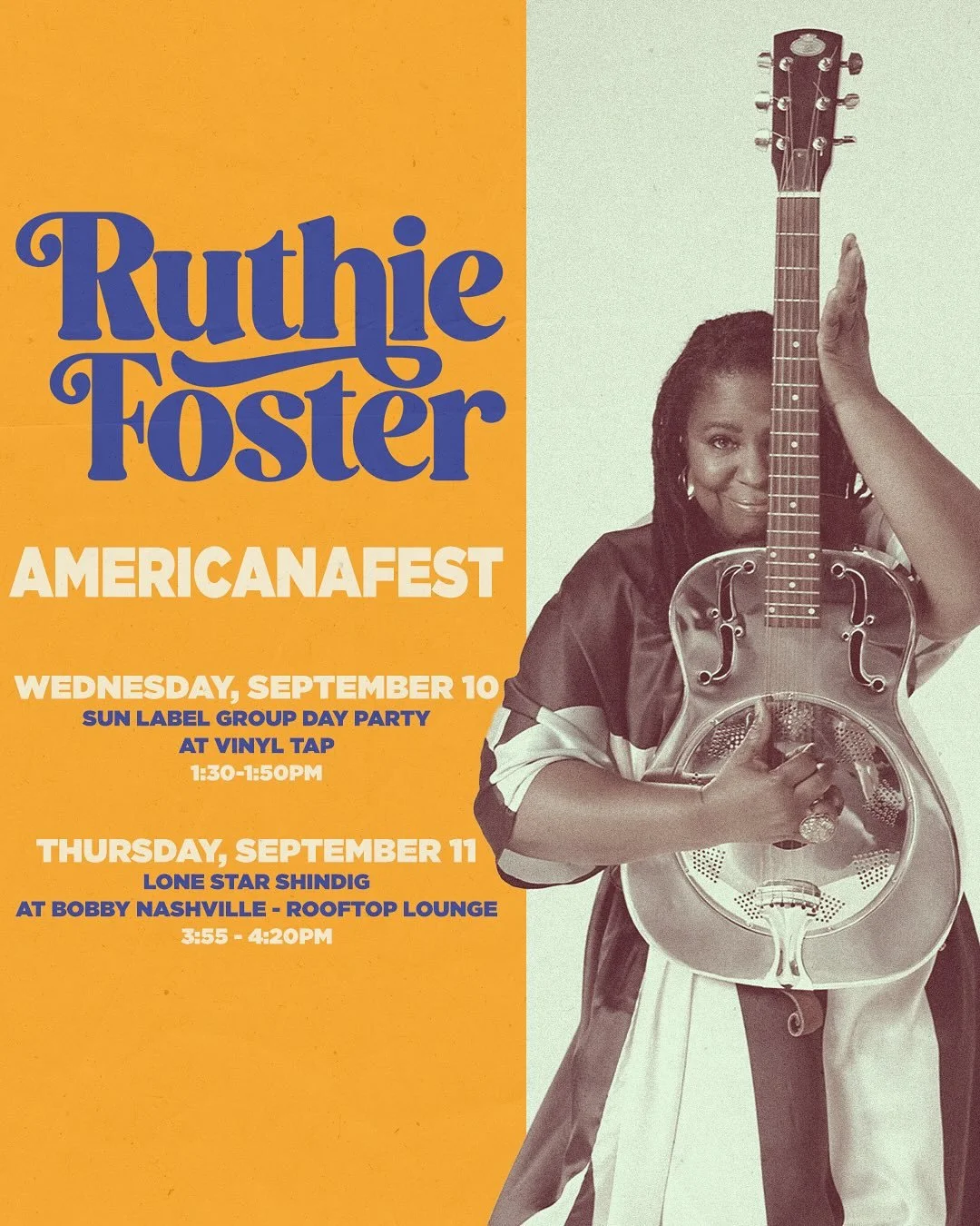 Americanafest! See you this week! 🎵

Wednesday, September 10th @vinyltapnashville for @sunlabelgroup Americanafest Day Party! 

Thursday, September 11th Lonestar Shindig @bobbyhotel rooftop! w/ @kesslerpresents @longhornballroom &amp; @texasmusicoff