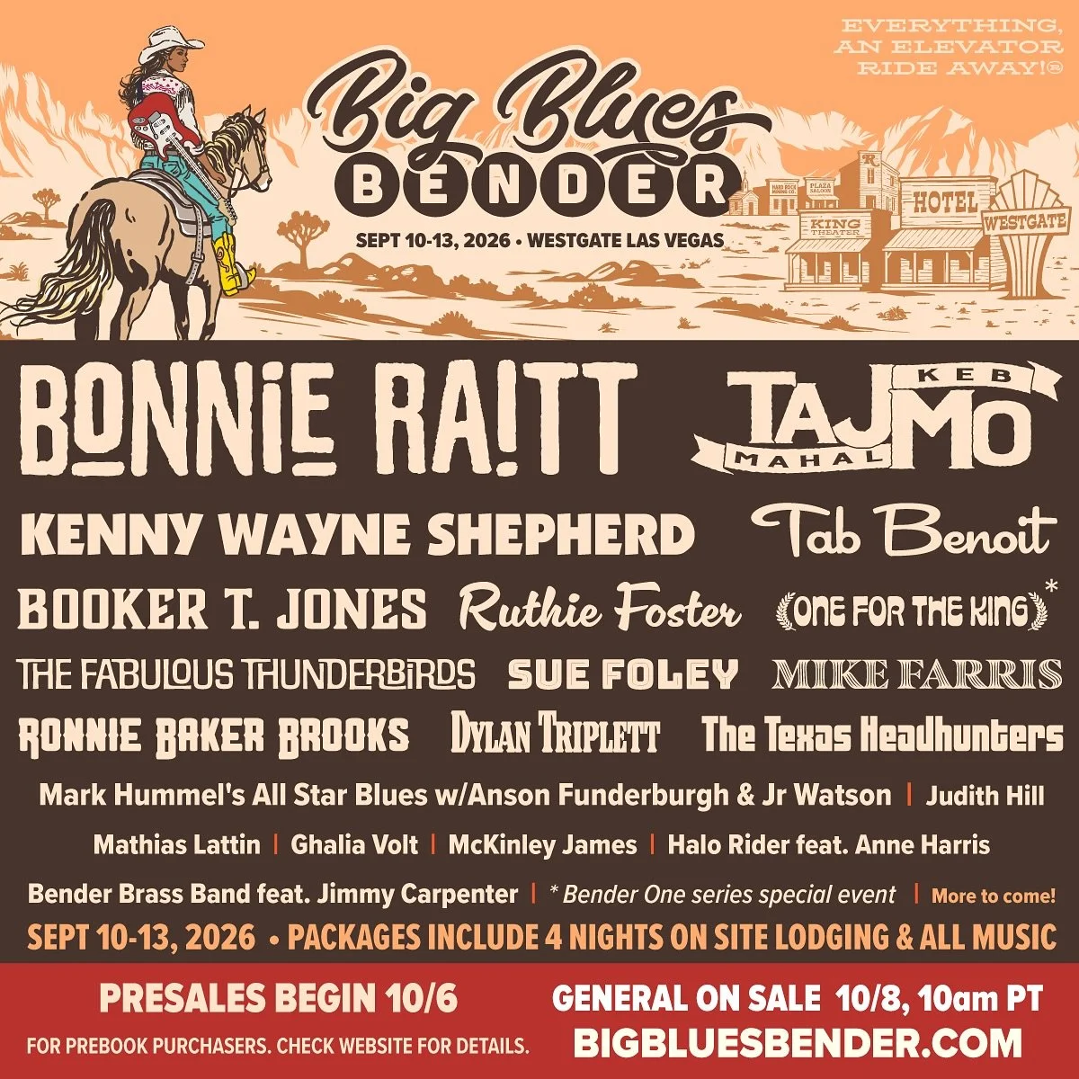 ✨ Y&rsquo;all, I&rsquo;m headed to Las Vegas! ✨
I&rsquo;m excited to share that I&rsquo;ll be a part of the 2026 @bigbluesbender at the Westgate Las Vegas Resort &amp; Casino, September 10-13th. This one&rsquo;s a real treat &mdash; 4 days and nights
