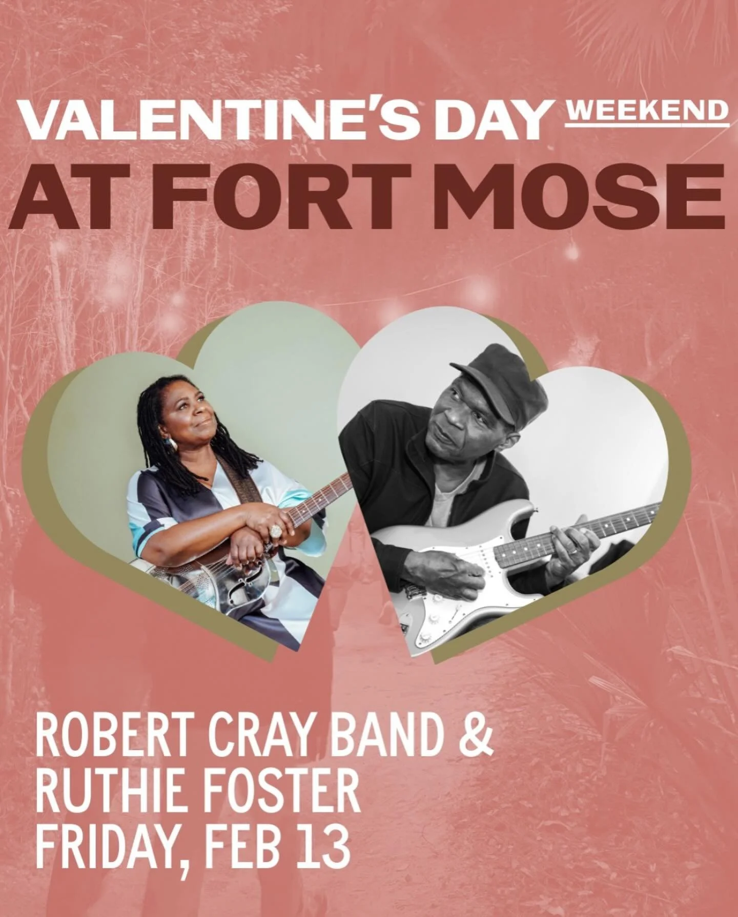 For the lovers. . . tonight in Saint Augustine, Florida @fortmosejazzandblues supporting @robertcrayofficial 💌!