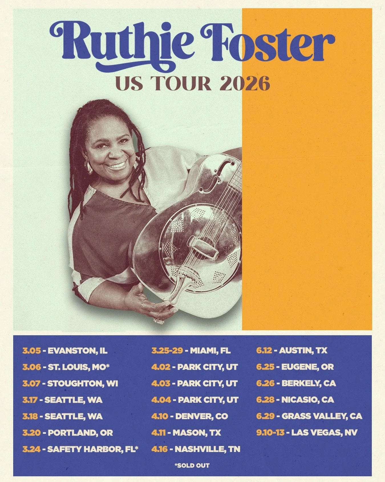 It&rsquo;s full steam ahead for my 2026 US tour dates! I&rsquo;m bringing the music to a town near you this spring &amp; summer and have some beautiful shows planned starting TONIGHT at @evanstonspace. Don&rsquo;t wait to grab your tickets at the lin