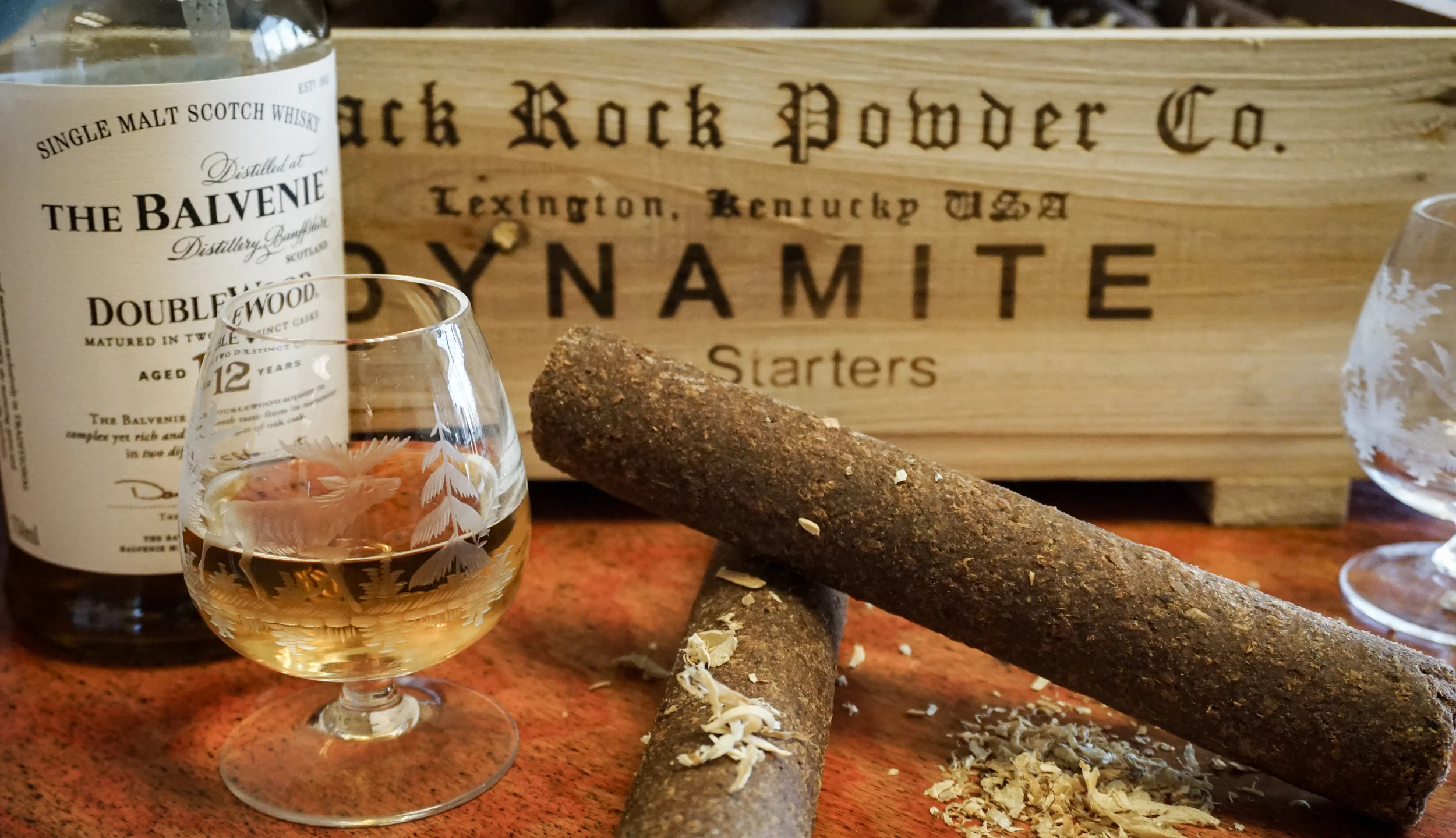 Full disclosure: This is not real dynamite. It is, however, real scotch.