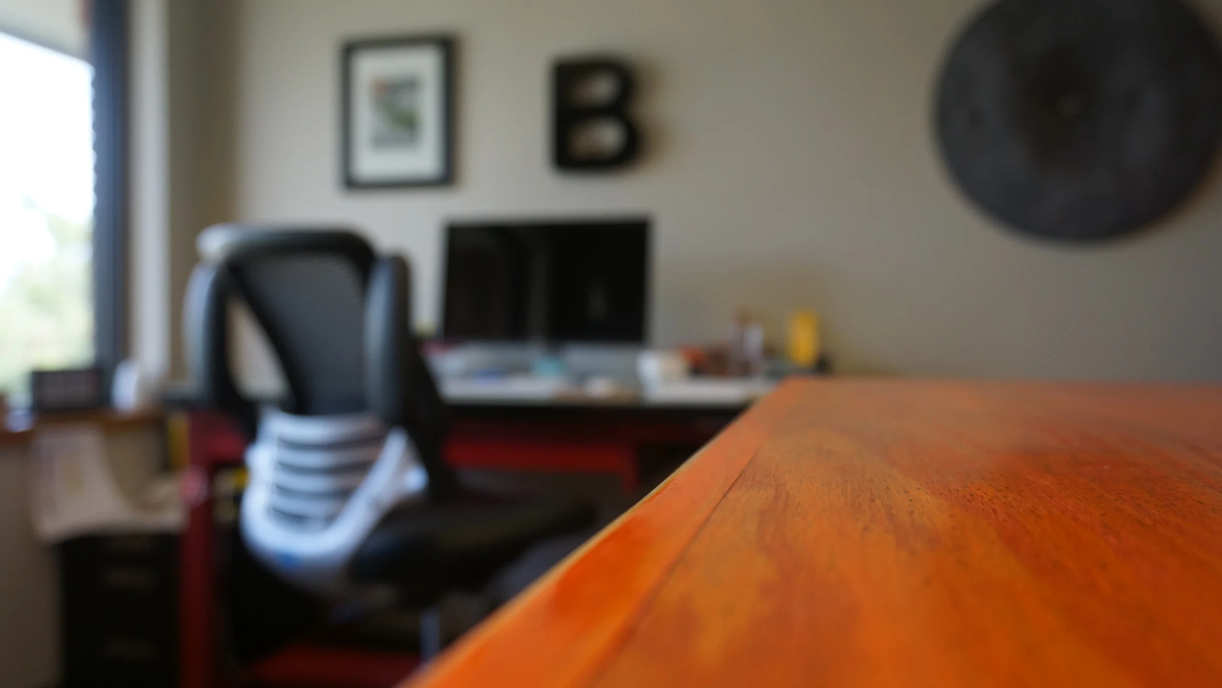 Today's work space is brought to you by the letter "B" and the number "7."
