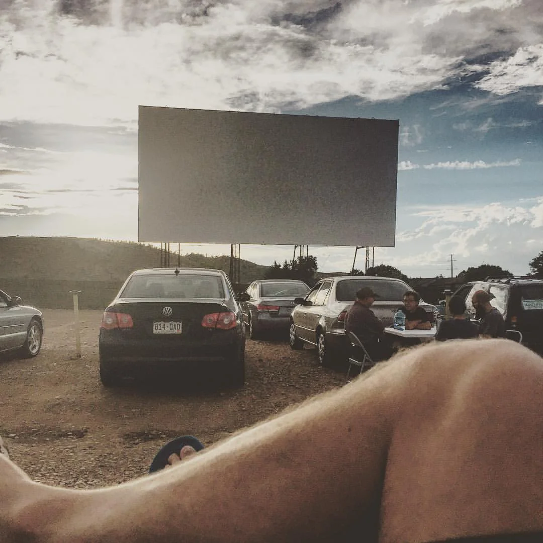 Saturday night at the Holiday Twin Drive-In