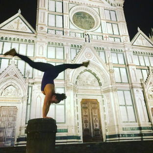 Acrobatics in Italy.