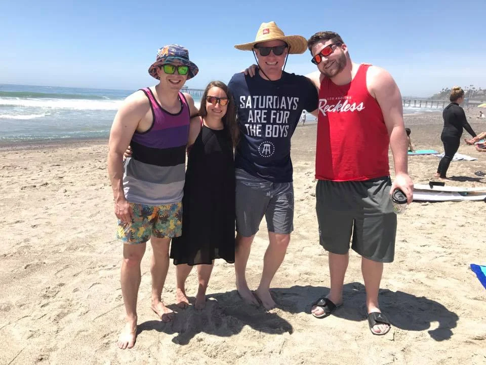 Beachside with old friends