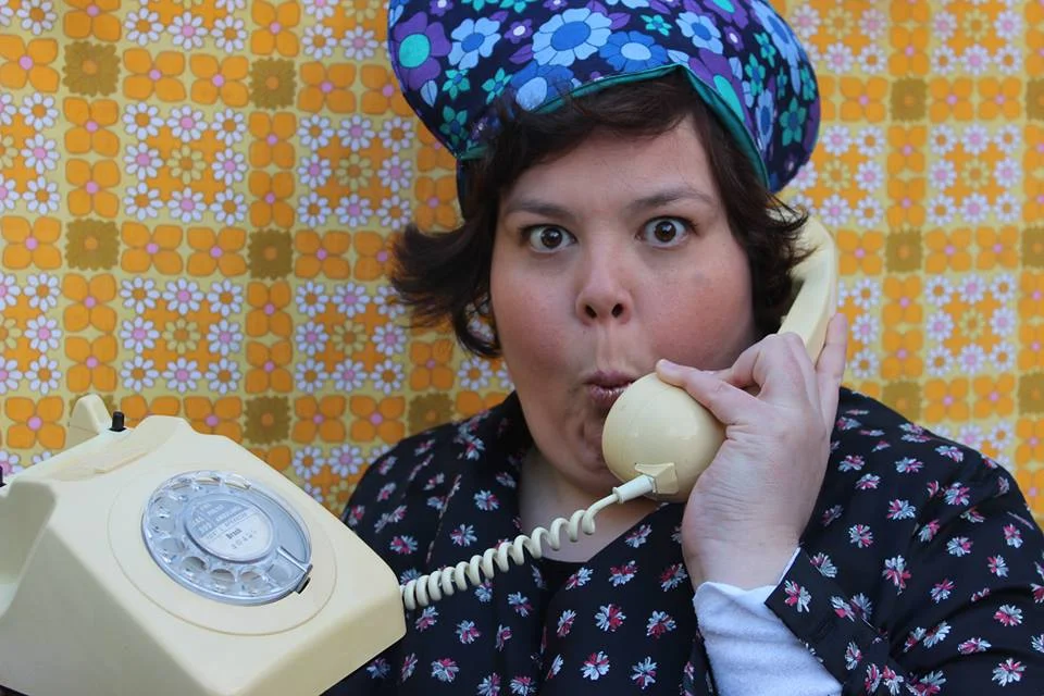 Our Liz gets the juiciest gossip going...and yes, that IS a tea cosy on her head...that's how she rolls...