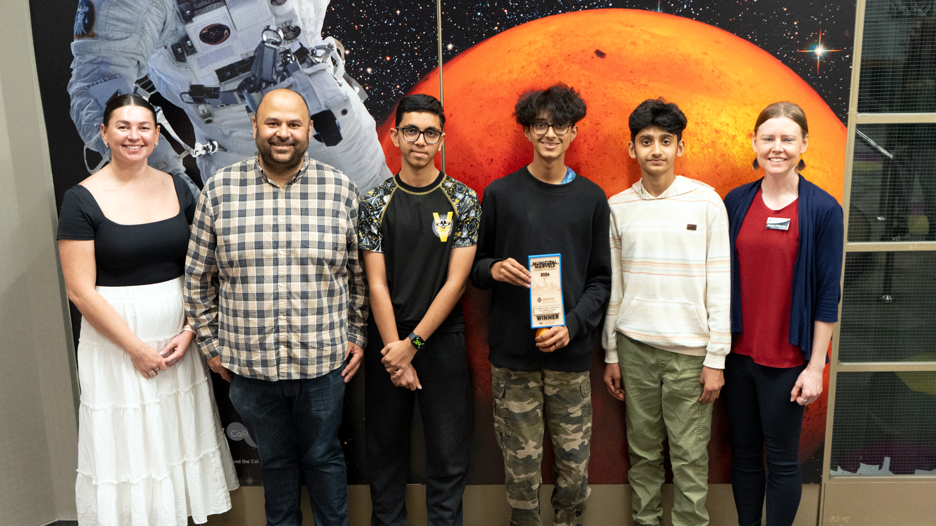 SSC Board Members presented the winners with the award during their recent visit to the Saskatchewan Science Centre.
