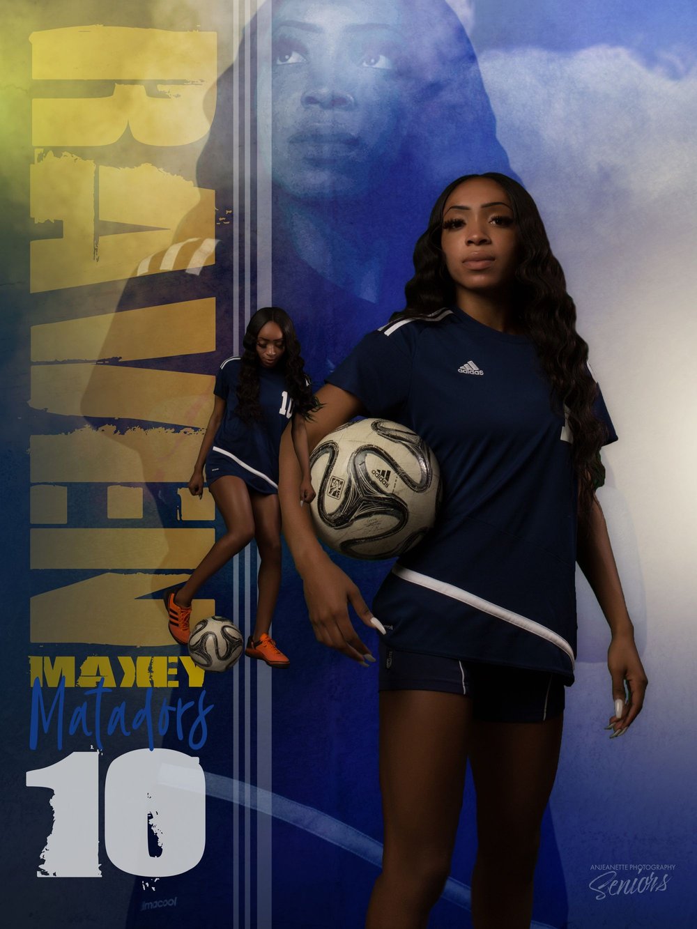 Sports Banner team Pictures Phoenix Arizona by Anjeanette Photography Graduation High School Seniors AZ