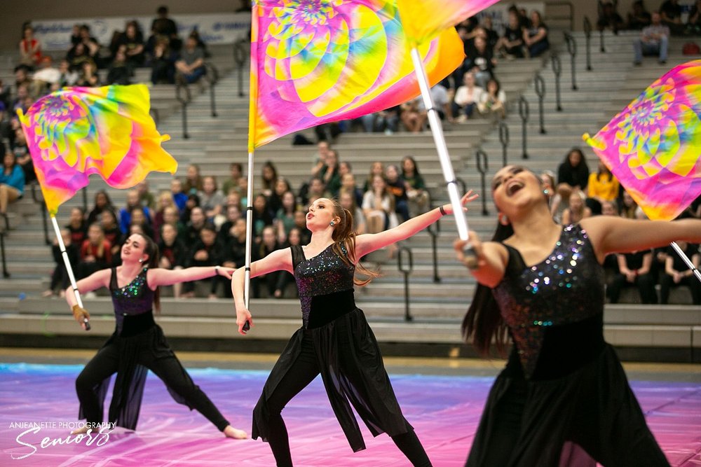 Phoenix Winterguard Pictures Anjeanette Photography senior winter guard WGI WGAZ High School dance AZ