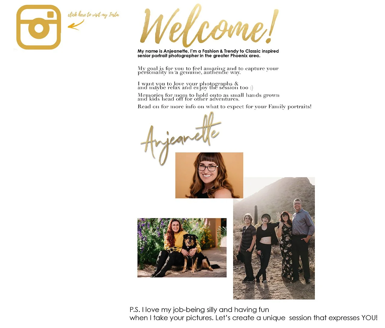 Best family pictures in Phoenix near me by Anjeanette Photography places to take vacation portraits number 1 mom gift photos in Arizona