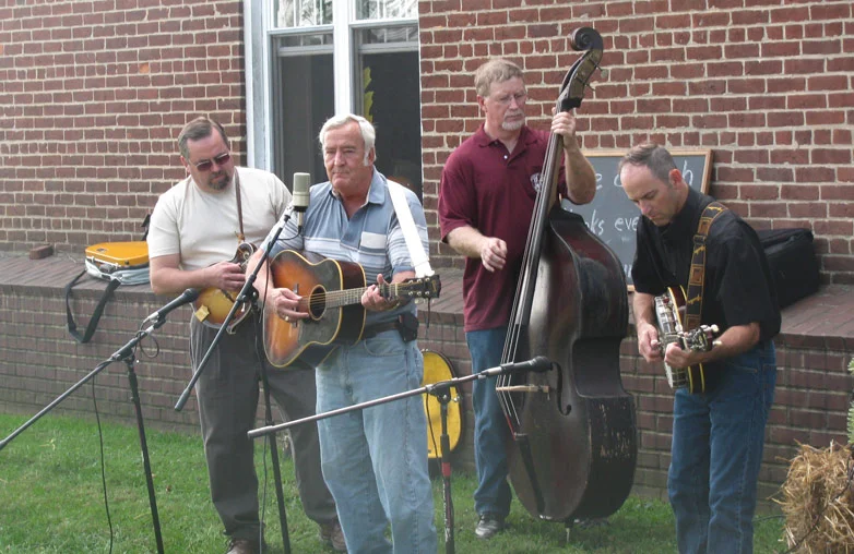 Harold Tipton Band plays bluegrass music for crowd during the annual Fall Festival.