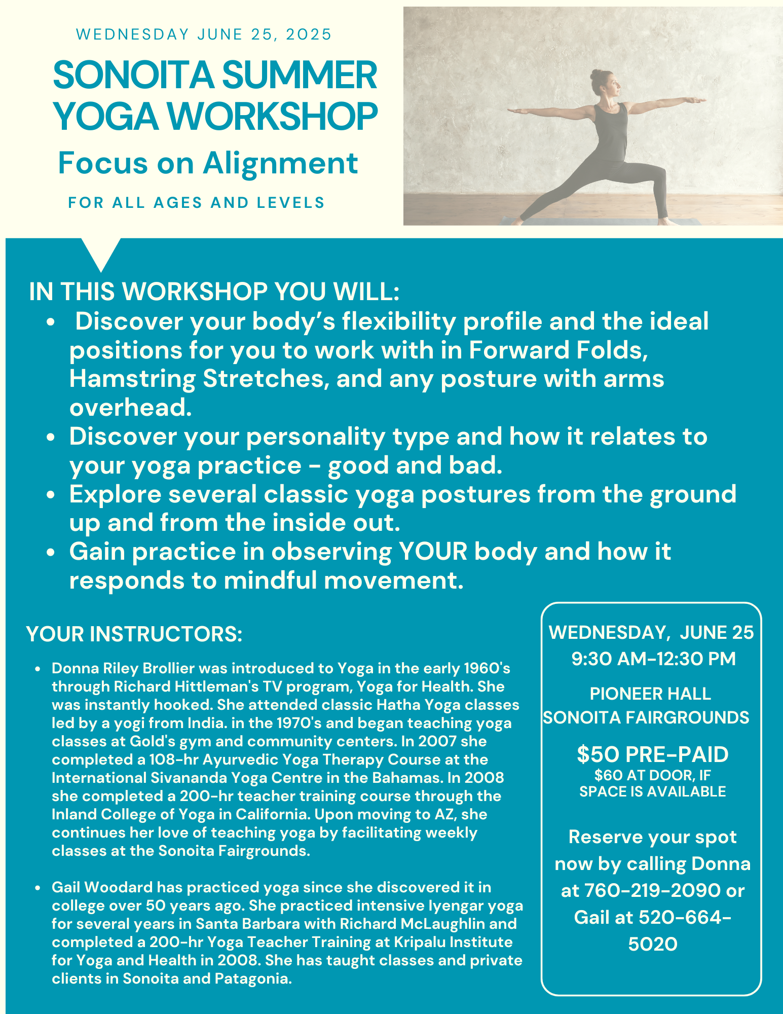 Sonoita Summer Yoga Workshop