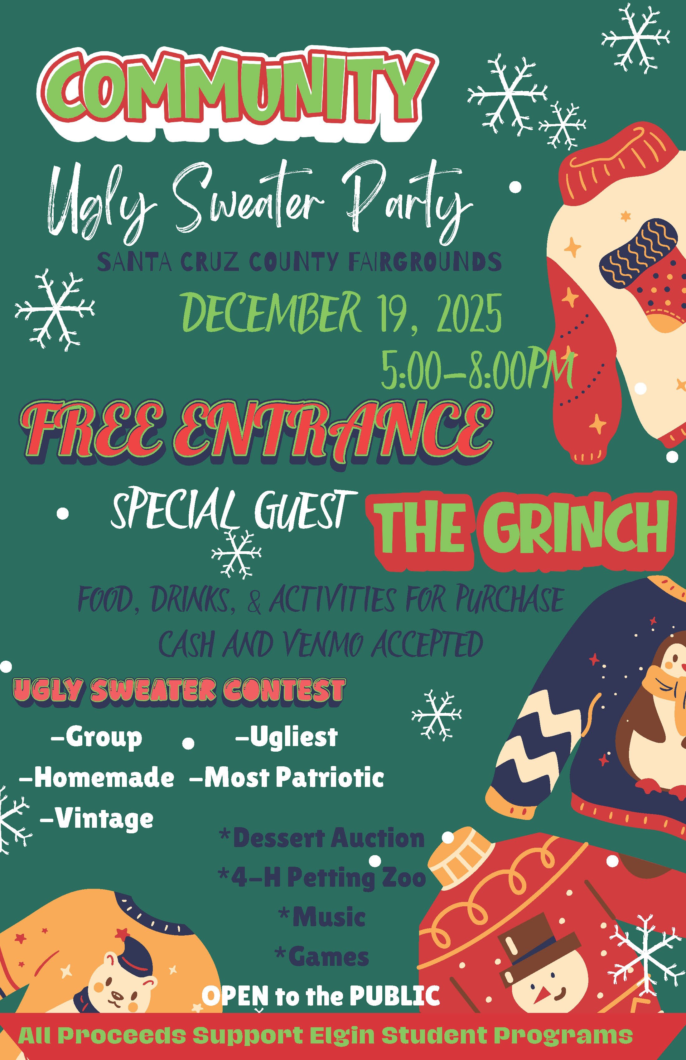 Community Ugly Sweater Party