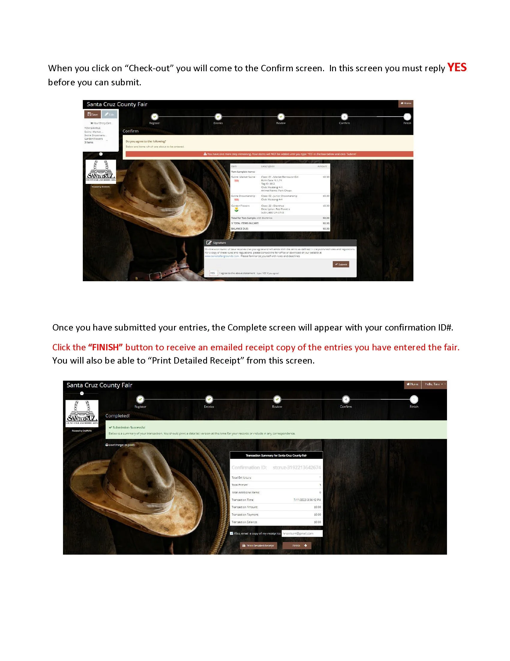 Fair Entry Guide — SANTA CRUZ COUNTY FAIR AND RODEO ASSOCIATION