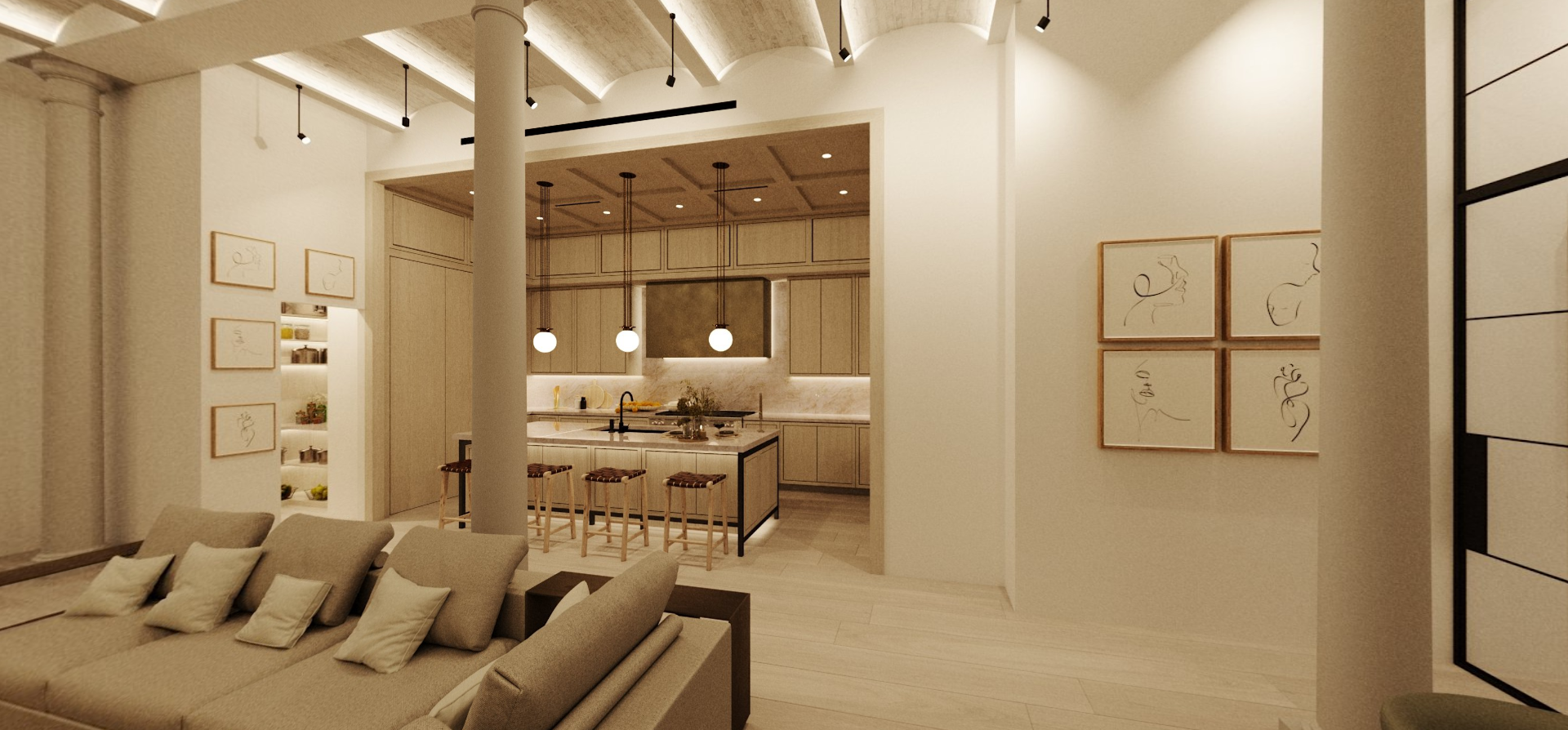 Tribeca Loft - Living Kitchen02.png