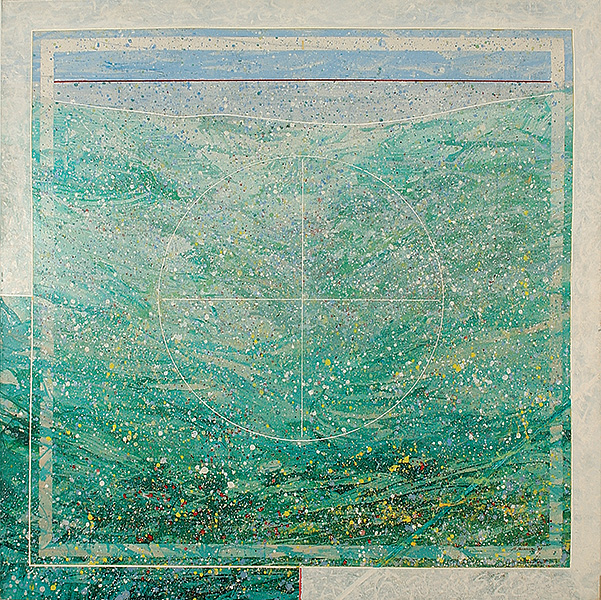 0n a spring day 1975 Acrylic on canvas 1991 224x224 cm