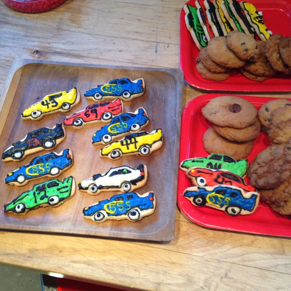 Race Car cookies for Victoria Motor Sports Club
