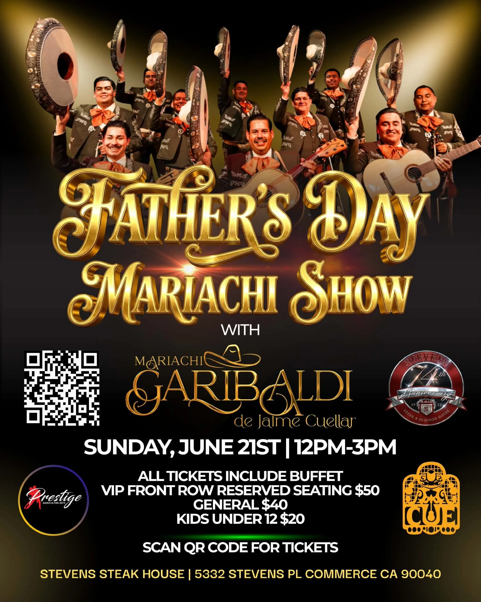 Dia del Padre Celebration at Steven's Steak &amp; Seafood House