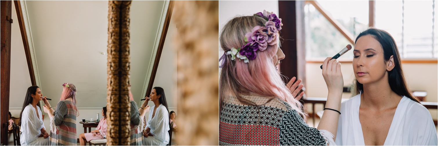 Maleny Manor pre-wedding makeup