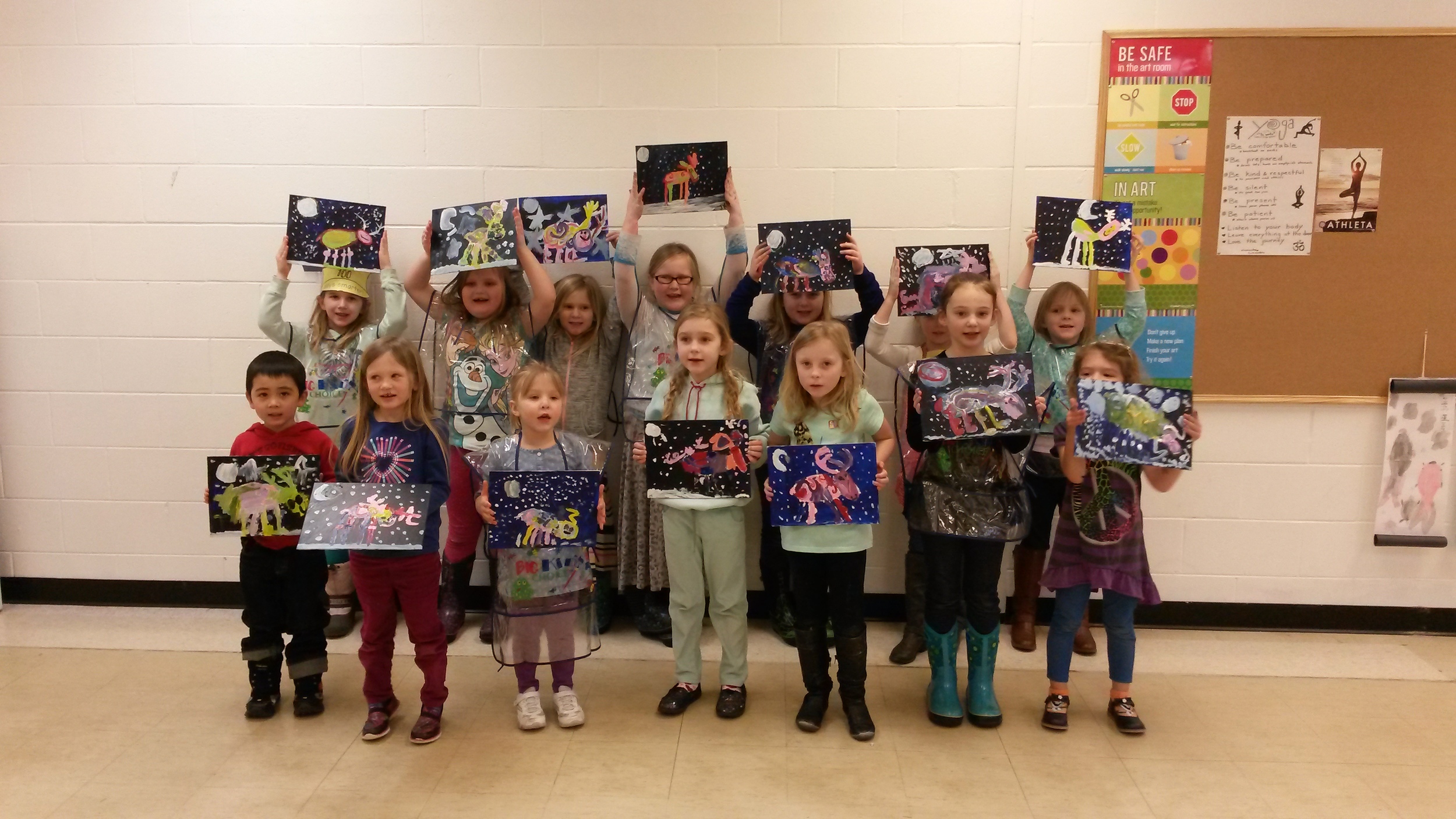 Cookies & Canvas - Agate The Moose Painting